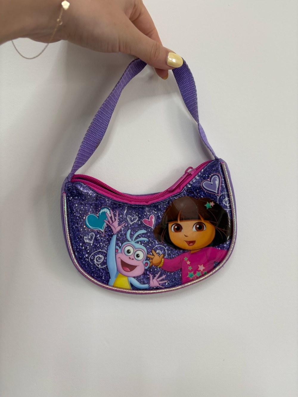 2015 Dora & Boots Glitter Purple Mini Bag